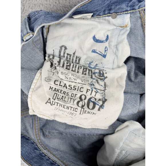 Polo Ralph Lauren Jeans Mens 32x30 Classic 867 Straight Blue Wash Denim(stains) - Picture 5 of 12